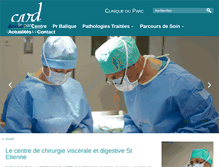 Tablet Screenshot of chirurgie-viscerale-saint-etienne.com